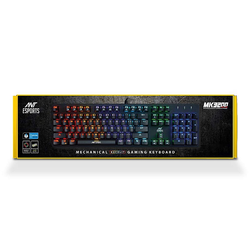 Ant Esports MK3200 Wired Mechanical RGB Gaming Keyboard with Outemu Blue Switches