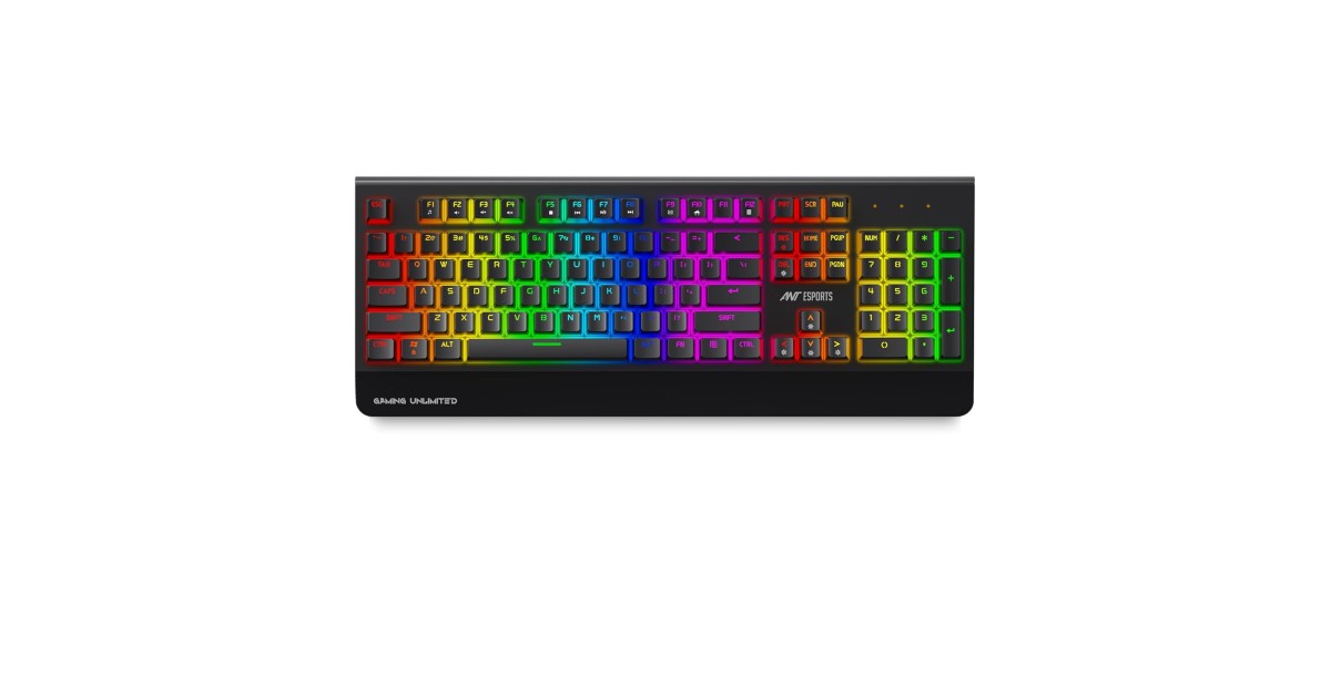Ant Esports MK4000 RGB LED Backlit Aluminium Base Wired Mechanical ...
