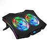 Ant Esports NC210 Gaming Notebook Cooler with 6 Cooling Fans for 10" - 15.6" Laptops, RGB Lights, 2 USB Ports