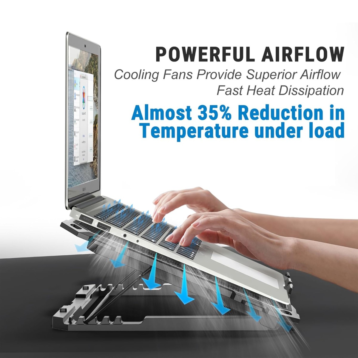 Ant Esports NC230 RGB Gaming Notebook Cooler, 10" - 17" + Gaming Laptop Cooling Pad for PC + USB Powered Fan + Very Stable and Silent + Compatible Mac and PS5/PS4