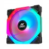 Ant Esports Octaflow 120 Auto RGB 120mm 1200 RPM Cooler Case Fan with Dual Sided RGB Ring Illumination-