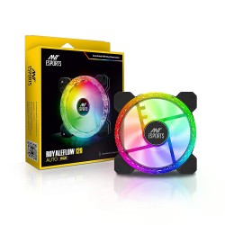 Ant Esports Royaleflow 120 Auto RGB 120mm 1200 RPM Cooler Case Fan with Crystallized LED Ring Design