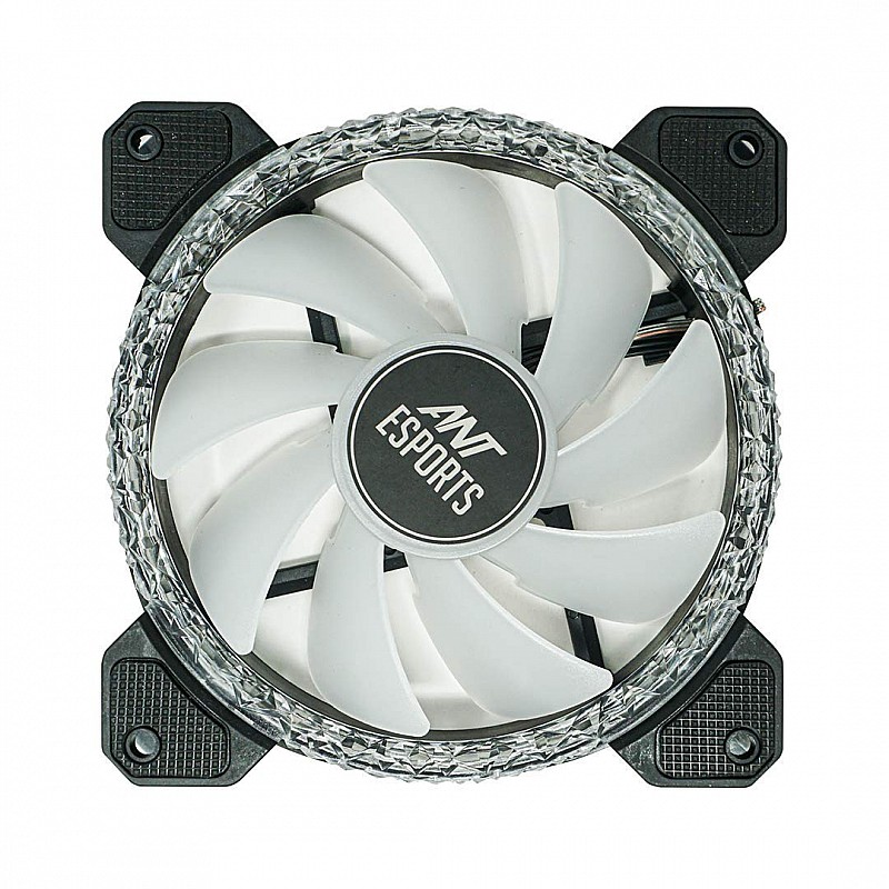 Ant Esports Royaleflow 120 Auto RGB 120mm 1200 RPM Cooler Case Fan with Crystallized LED Ring Design