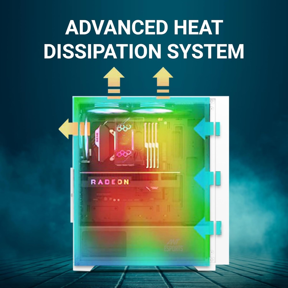 Ant Esports SX7 Mid- Tower Computer Case/Gaming Cabinet - White | Support ATX, Micro-ATX, Mini-ITX | Pre-Installed 3 x 120mm Front Fans Ant Esports SX7 Mid- Tower Computer Case/Gaming Cabinet - White | Support ATX, Micro-ATX, Mini-ITX | Pre-Installed 3 x 120mm Front Fans