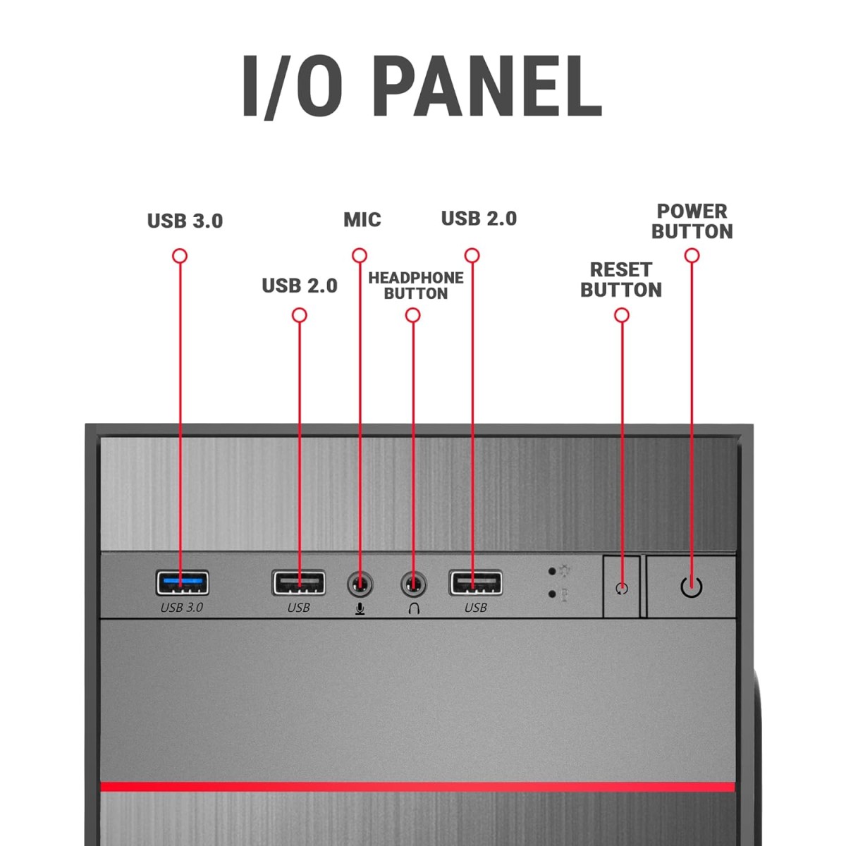 Ant Esports Si27 Value Series Mid-Tower Computer Case/Gaming Cabinet - Black | Support ATX, M-ATX, ITX | Pre-Installed 1 x 120 mm Black Rear Fan Ant Esports Si27 Value Series Mid-Tower Computer Case/Gaming Cabinet - Black | Support ATX, M-ATX, ITX | Pre-Installed 1 x 120 mm Black Rear Fan
