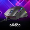Ant Esports USB GM600 RGB Wired Programmable Gaming Mouse 6 DPI Sensitivity Level Adjustments up to 7200 DPI Equipped with HUANO Mouse switches