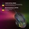 Ant Esports USB GM600 RGB Wired Programmable Gaming Mouse 6 DPI Sensitivity Level Adjustments up to 7200 DPI Equipped with HUANO Mouse switches