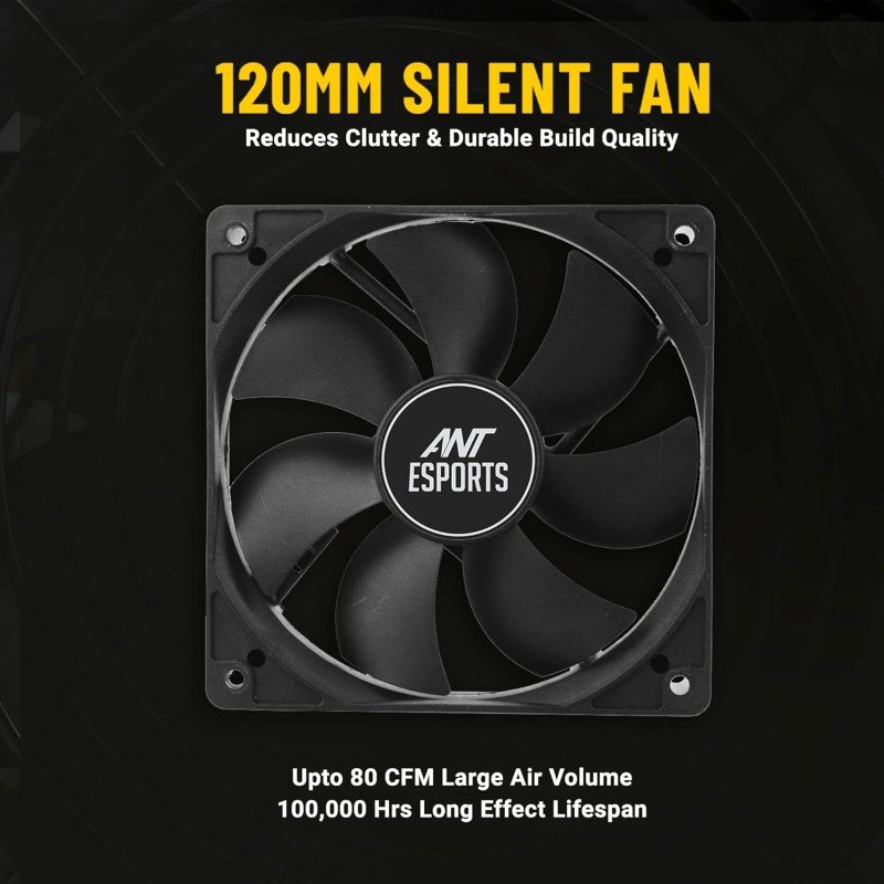 Ant Esports VS400L NonModular High Efficiency Gaming Power Supply/PSU with Continuous Power and 120mm Silent Fan Ant Esports VS400L NonModular High Efficiency Gaming Power Supply/PSU with Continuous Power and 120mm Silent Fan