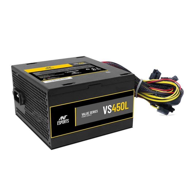 Ant Esports VS400L NonModular High Efficiency Gaming Power Supply/PSU with Continuous Power and 120mm Silent Fan Ant Esports VS400L NonModular High Efficiency Gaming Power Supply/PSU with Continuous Power and 120mm Silent Fan