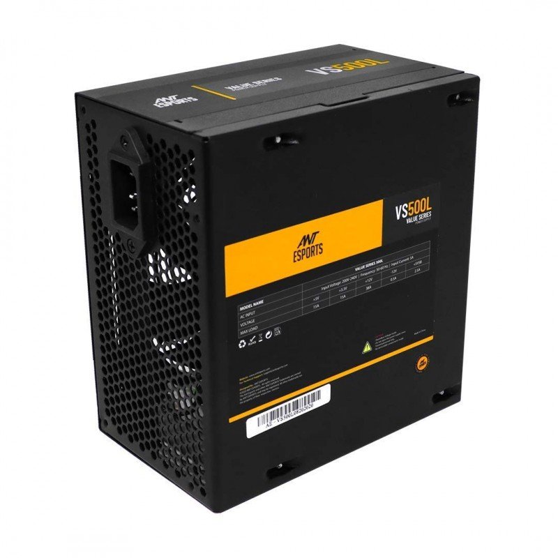 Ant Esports VS400L NonModular High Efficiency Gaming Power Supply/PSU with Continuous Power and 120mm Silent Fan Ant Esports VS400L NonModular High Efficiency Gaming Power Supply/PSU with Continuous Power and 120mm Silent Fan