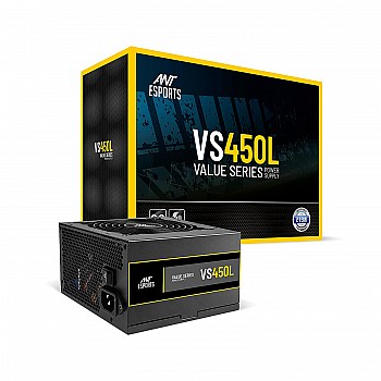 Ant Esports VS450L 450 Watt Non-Modular Continuous Power Gaming Power Supply