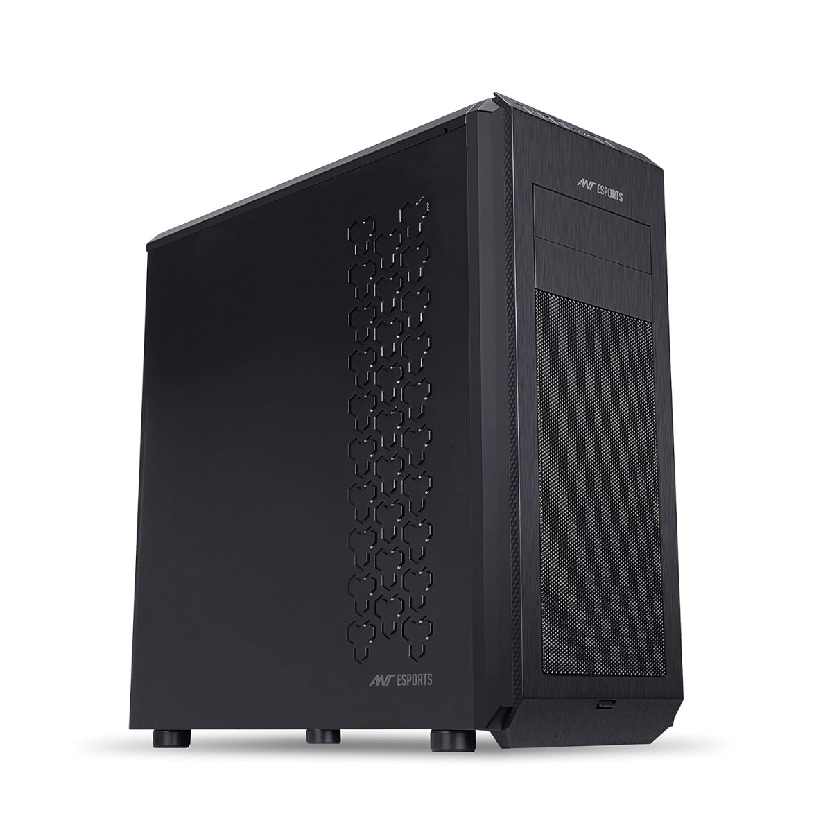 Ant Esports Vanguard Mid- Tower Computer Case/Gaming Cabinet - Black | Supports E-ATX, ATX, Micro-ATX, Mini-ITX | Pre-Installed 2 x 120mm Fans in Front and 1 x 120 mm Fan at Rear Ant Esports Vanguard Mid- Tower Computer Case/Gaming Cabinet - Black | Supports E-ATX, ATX, Micro-ATX, Mini-ITX | Pre-Installed 2 x 120mm Fans in Front and 1 x 120 mm Fan at Rear