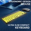 Ant Esports WKM11 Wireless Keyboard and Mouse Combo, Ultra Compact Slim Keyboard and Ergonomic Mouse