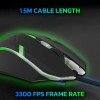 Ant GM46 Wired Optical Gaming Mouse | 2400 DPI Sensor | 4 Durable Buttons | Multicolour Backlight | 1.5M Cable | Lightweight Design