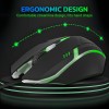 Ant GM46 Wired Optical Gaming Mouse | 2400 DPI Sensor | 4 Durable Buttons | Multicolour Backlight | 1.5M Cable | Lightweight Design