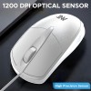 Ant Globe 10 Wired Optical Mouse with 1200 DPI, USB Connectivity, Lightweight Design, Durable 3 Buttons, Compatible with Windows/Mac/Linux