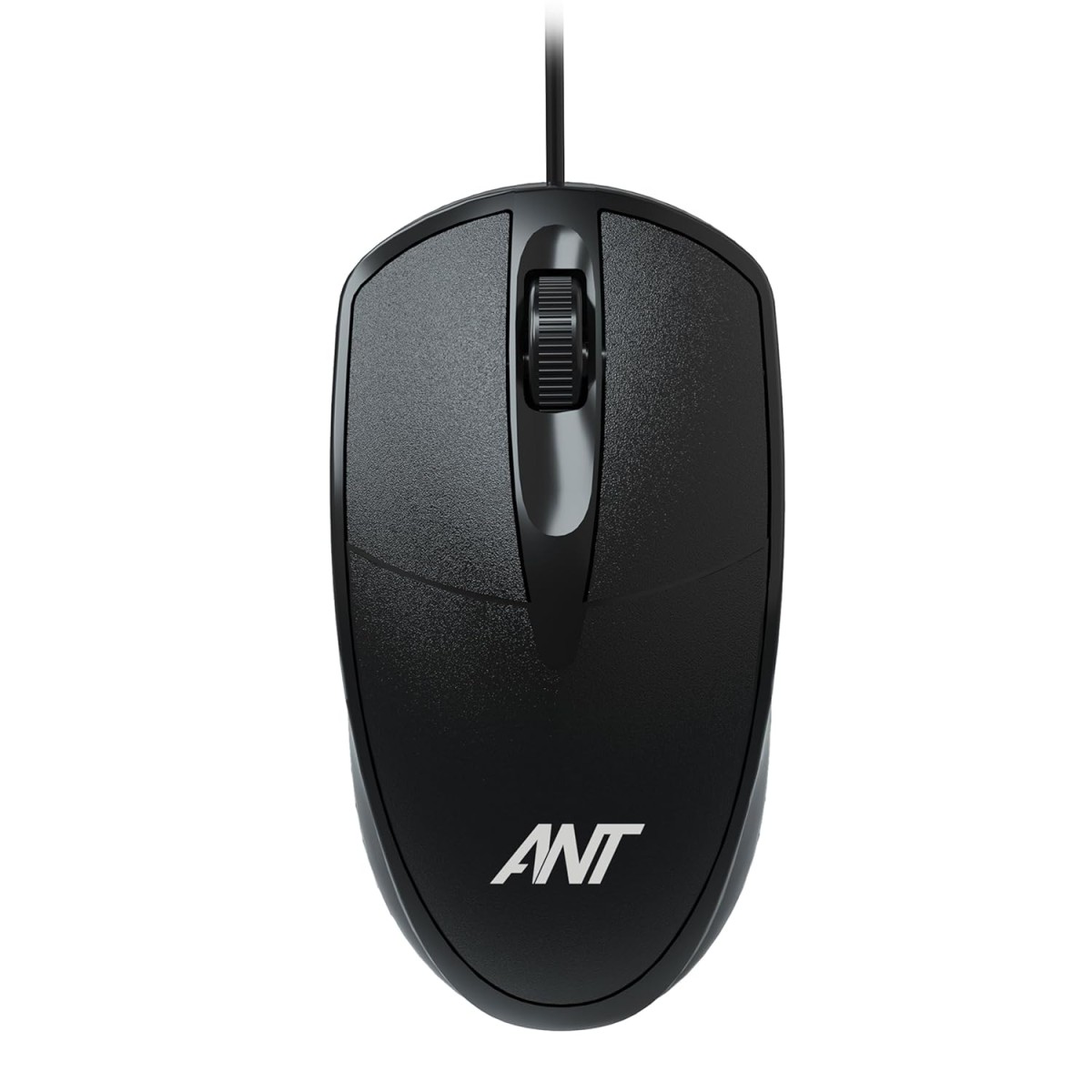 Ant Globe 10 Wired Optical Mouse with 1200 DPI, USB Connectivity, Lightweight Design, Durable 3 Buttons, Compatible with Windows/Mac/Linux
