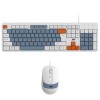 Ant MASTER 20 Wired Combo Keyboard & Mouse Set | 104 Key Membrane Keyboard 5 Million Keystroke Life | 2400 DPI Adjustable Mouse 1 Million Clicks | USB Plug & Play | Windows/Mac/Linux-White Grey Orange Ant MASTER 20 Wired Combo Keyboard & Mouse Set | 104 Key Membrane Keyboard 5 Million Keystroke Life | 2400 DPI Adjustable Mouse 1 Million Clicks | USB Plug & Play | Windows/Mac/Linux-White Grey Orange