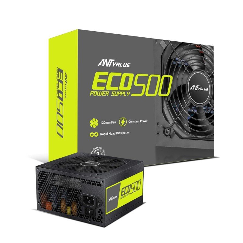 Ant Value ECO400 Non Modular Gaming Power Supply/PSU for PC Ant Value ECO400 Non Modular Gaming Power Supply/PSU for PC