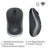 Ant Value FKAPU03 1000 DPI Wireless Mouse - Black, Silver