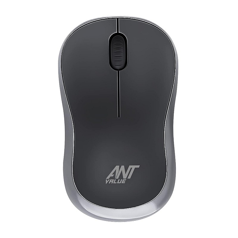 Ant Value FKAPU03 1000 DPI Wireless Mouse - Black, Silver