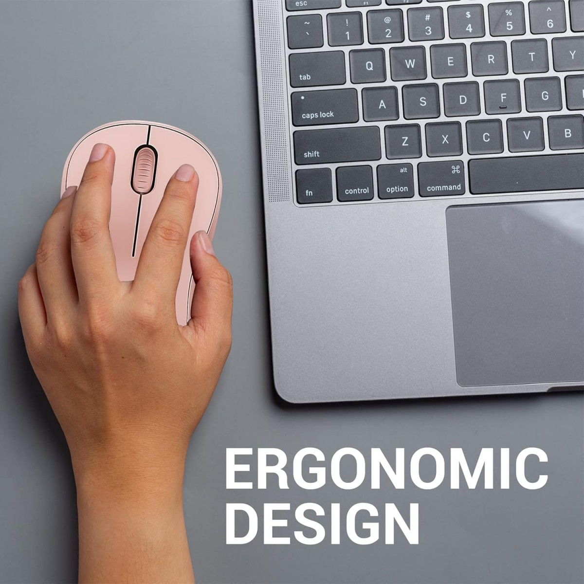 Ant Value FKAPU03 1000 DPI Wireless Mouse - Rose Gold