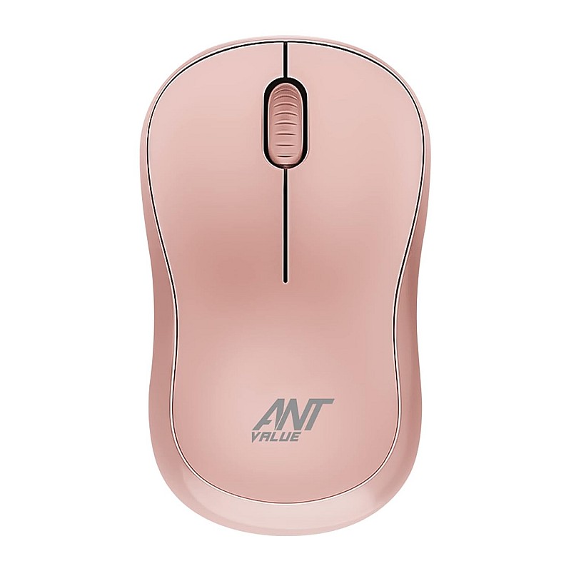 Ant Value FKAPU03 1000 DPI Wireless Mouse - Rose Gold