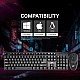 Ant Value FKBRI02 Wired Keyboard and Mouse Combo,Full-Size Keyboard and Mouse Combo with Optical 3 Button Mouse, USB Plug-and-Play, Compatible with Desktop, Laptop, Notebook - Black