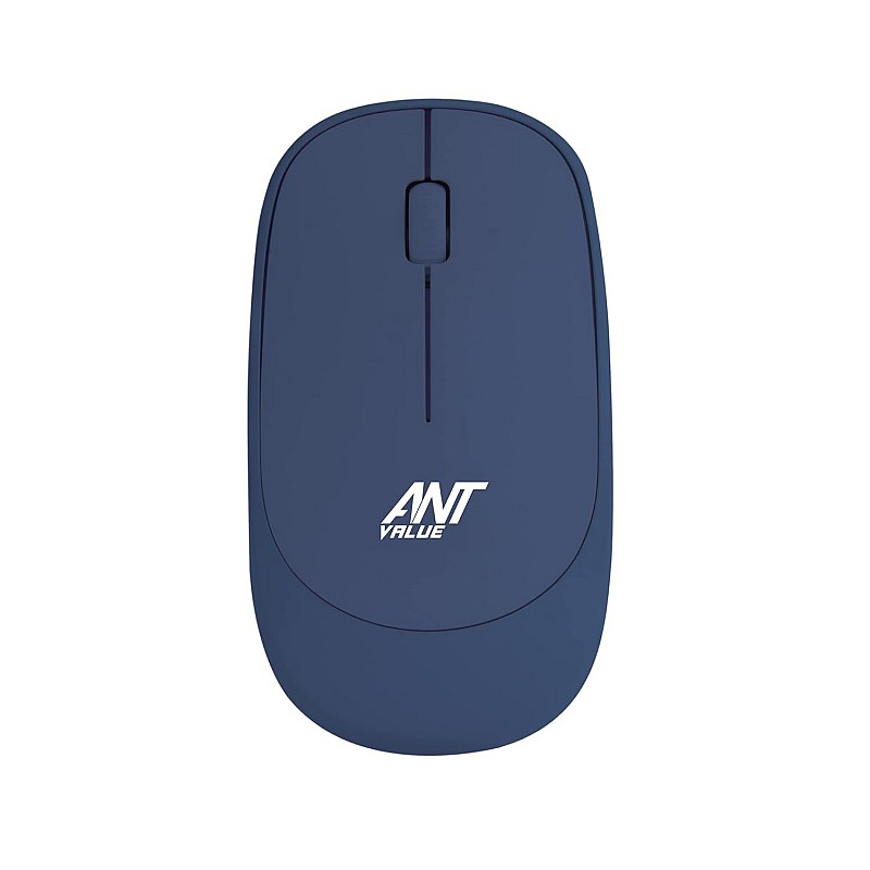 Ant Value FKBRI05 Wireless Keyboard Mouse Combo - 2.4Ghz Aesthetic Quiet Keyboard and Mouse Wireless - 110 Keys Full Size Ultra-Thin Keyboard for Laptop, Computer, PC, Notebook, Windows, Mac OS (Blue)