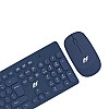 Ant Value FKBRI05 Wireless Keyboard Mouse Combo - 2.4Ghz Aesthetic Quiet Keyboard and Mouse Wireless - 110 Keys Full Size Ultra-Thin Keyboard for Laptop, Computer, PC, Notebook, Windows, Mac OS (Blue)