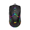 Ant Value GM1001 USB Wired Gaming Mouse,6 Adjustable 12800 DPI Computer Mouse,Optical Sensor 13 RGB Mouse with software and 6 Programmable Buttons,Ergonomic PC Gaming Wired Mouse for Laptop/PC - Black