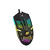 Ant Value GM1001 USB Wired Gaming Mouse,6 Adjustable 12800 DPI Computer Mouse,Optical Sensor 13 RGB Mouse with software and 6 Programmable Buttons,Ergonomic PC Gaming Wired Mouse for Laptop/PC - Black