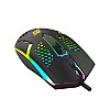 Ant Value GM1001 USB Wired Gaming Mouse,6 Adjustable 12800 DPI Computer Mouse,Optical Sensor 13 RGB Mouse with software and 6 Programmable Buttons,Ergonomic PC Gaming Wired Mouse for Laptop/PC - Black