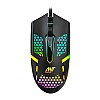 Ant Value GM1001 USB Wired Gaming Mouse,6 Adjustable 12800 DPI Computer Mouse,Optical Sensor 13 RGB Mouse with software and 6 Programmable Buttons,Ergonomic PC Gaming Wired Mouse for Laptop/PC - Black