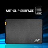 Ant Value MM270 Gaming Mouse Pad-M- Medium with Stitched Edges, Waterproof Non-Slip Base for Gaming & Office Black