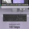 Ant - Wired Keyboard for PC, Laptop, Desktop, Computer, Notebook. USB Keyboard Compatible with Dell, Acer, HP, Samsung and More,