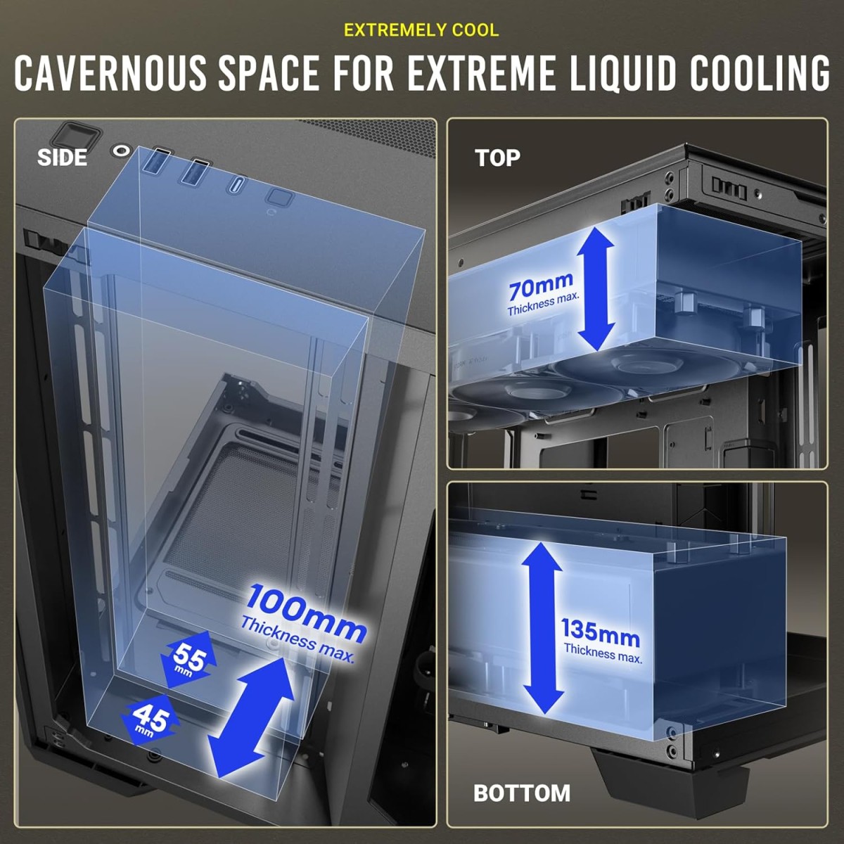 Antec C8 Case RTX 40 GPU Support, Independent PSU Cooling, Type-C 10Gbps Port, Seamless Tempered Glass Side Panels, 360mm Radiator Support, Full-Tower E-ATX PC Cabinet Antec C8 Case RTX 40 GPU Support, Independent PSU Cooling, Type-C 10Gbps Port, Seamless Tempered Glass Side Panels, 360mm Radiator Support, Full-Tower E-ATX PC Cabinet