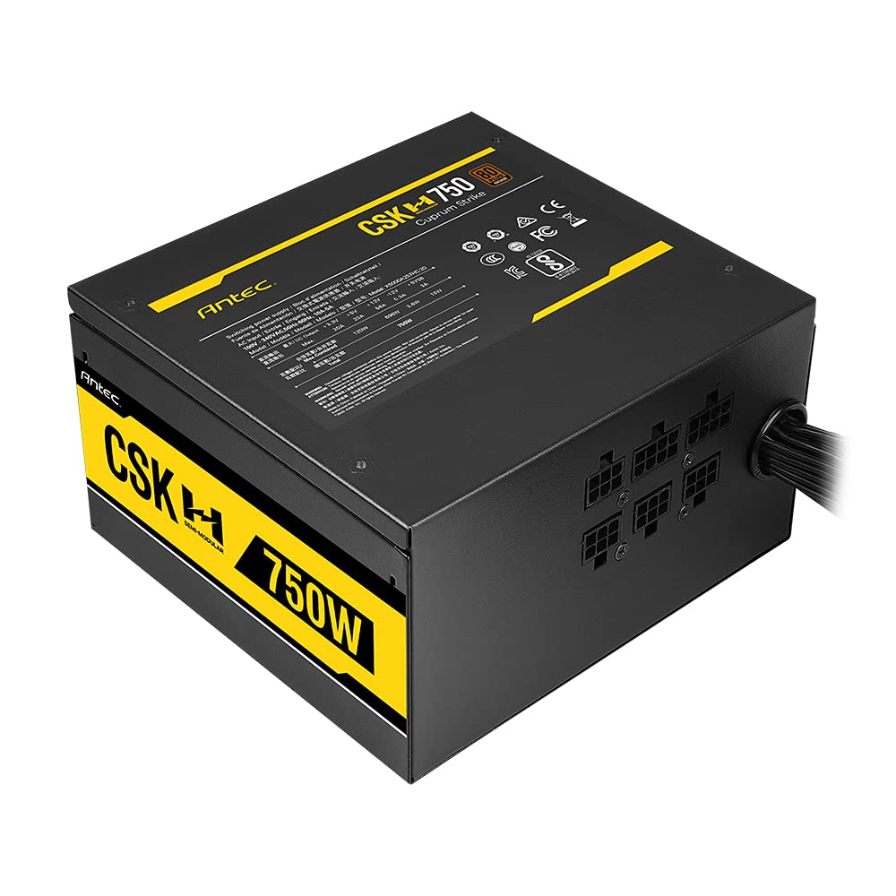 Antec CSK750H 750 Watts 80 Plus Bronze Semi Modular Power Supply - Black