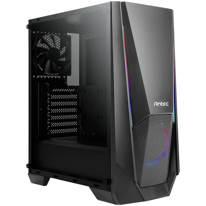 Antec NX310 Mid-Tower ATX Computer Cabinet/Gaming Case | 3 USB Ports with 1 x 120mm ARGB Fan in Front and 1 x 120mm Fan in Rear