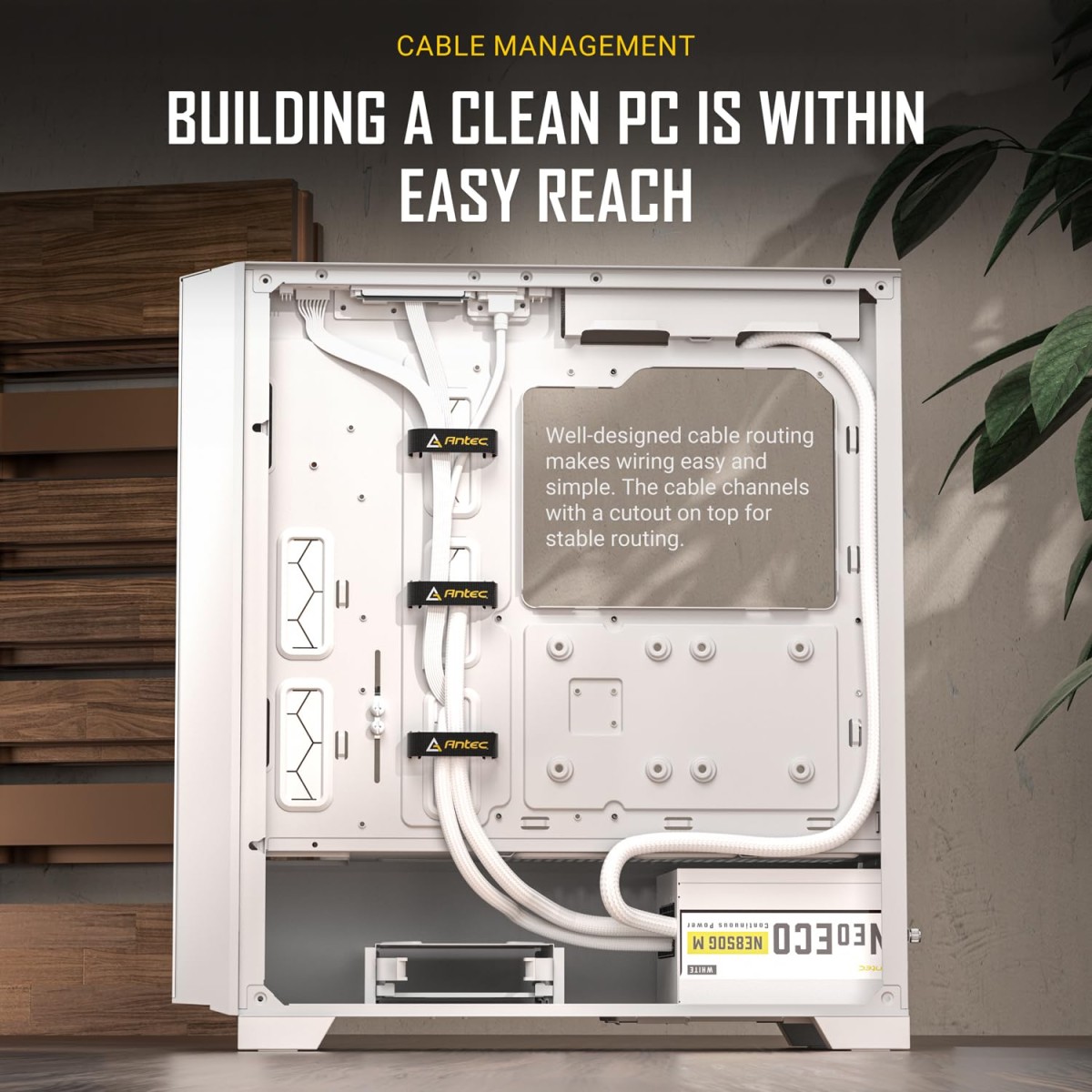 Antec Performance Series P20C White, Massive Metal Mesh Front Panel, 3 x 120mm PWM White Fans, Type-C 3.2 Gen2 Ready, 2 x 360 mm Radiator Simultaneously, GPU Bracket, Mid-Tower E-ATX PC Case Antec Performance Series P20C White, Massive Metal Mesh Front Panel, 3 x 120mm PWM White Fans, Type-C 3.2 Gen2 Ready, 2 x 360 mm Radiator Simultaneously, GPU Bracket, Mid-Tower E-ATX PC Case