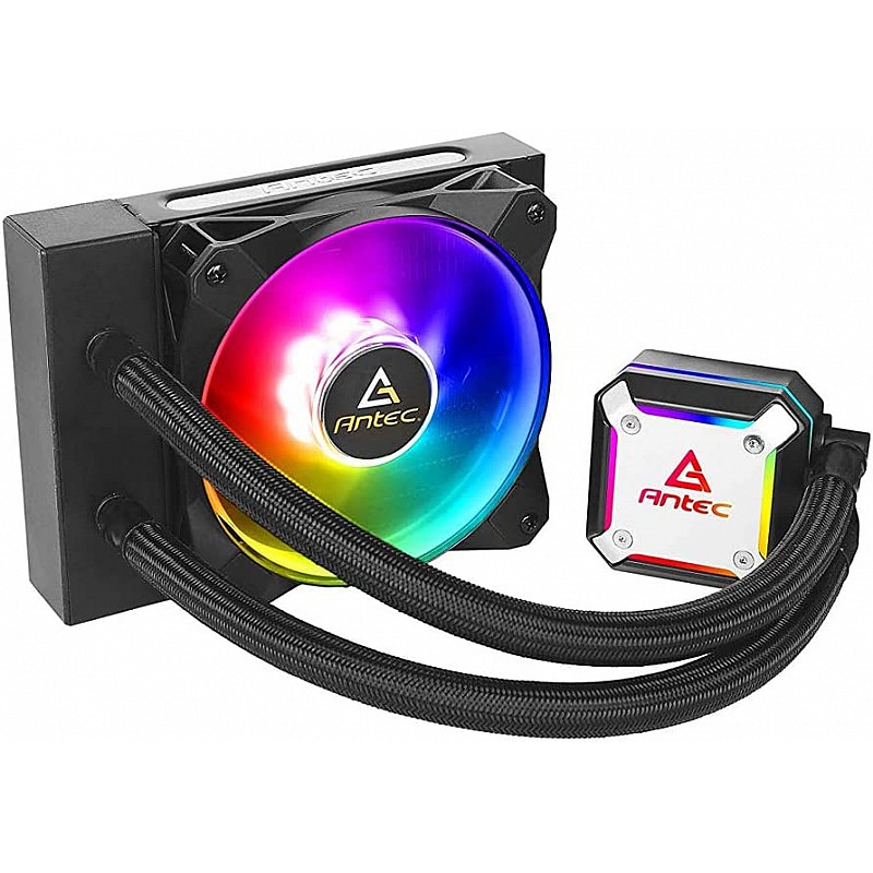 Antec Ultra-Thin CPU Block, Advanced Water Pump Design, PWM Fan, CPU Liquid Cooler Neptune 120 ARGB