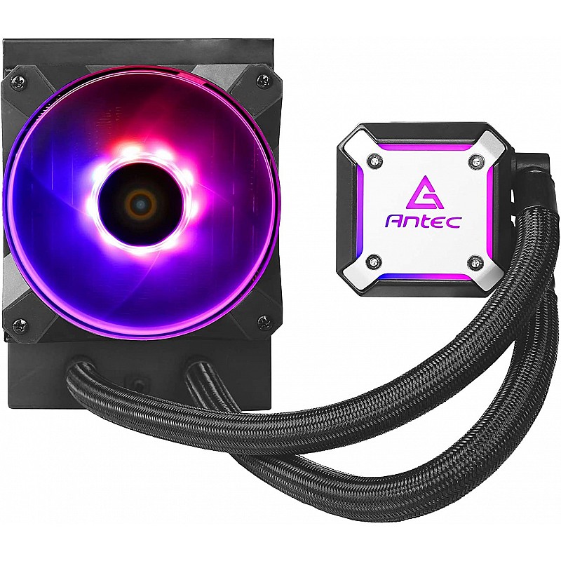 Antec Ultra-Thin CPU Block, Advanced Water Pump Design, PWM Fan, CPU Liquid Cooler Neptune 120 ARGB