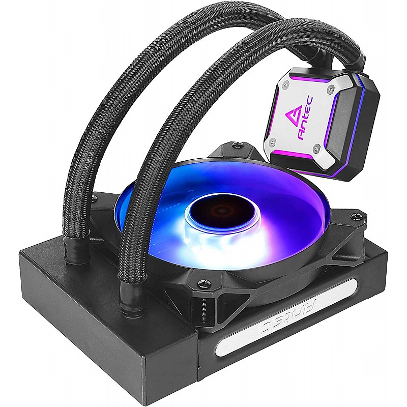 Antec Ultra-Thin CPU Block, Advanced Water Pump Design, PWM Fan, CPU Liquid Cooler Neptune 120 ARGB