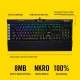 Corsair k95 rgb mechanical gaming keyboard-usb passthrough-cherry mx speed- black