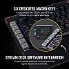 Corsair k95 rgb mechanical gaming keyboard-usb passthrough-cherry mx speed- black