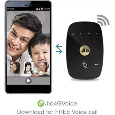  JioFi 4G Hotspot M2S | 150 Mbps Portable Wi-Fi Device (Black) Refurbished