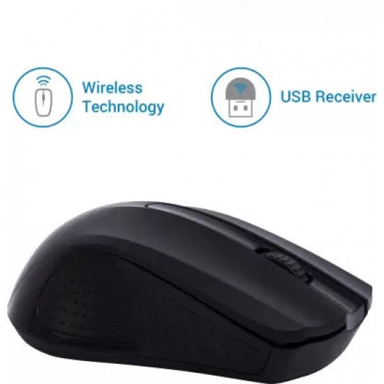 Airtree WLTM006 Wireless Optical Mouse 2.4GHz Wireless, Black