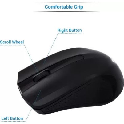 Airtree WLTM006 Wireless Optical Mouse 2.4GHz Wireless, Black Airtree WLTM006 Wireless Optical Mouse 2.4GHz Wireless, Black