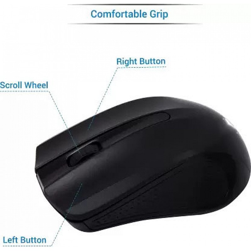 Airtree WLTM006 Wireless Optical Mouse 2.4GHz Wireless, Black