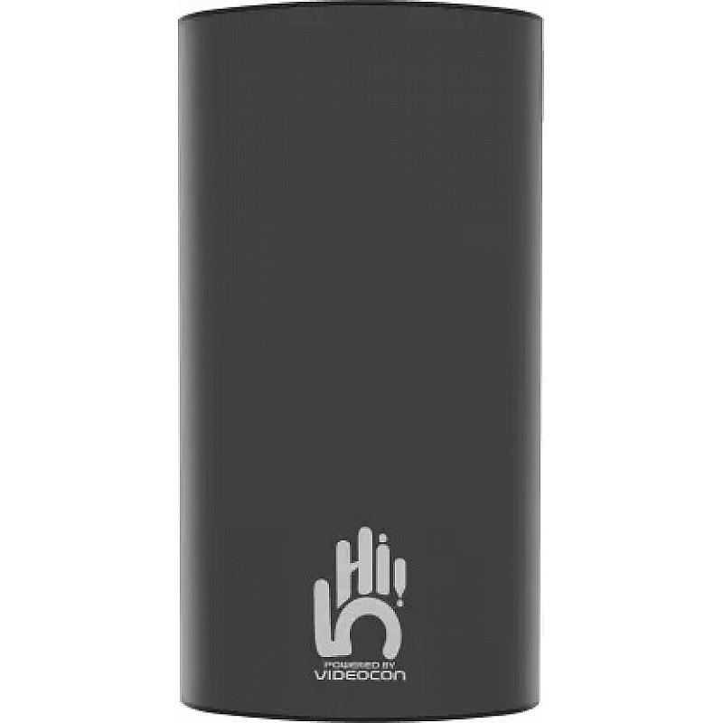 Videocon 10000 mAh Power Bank Black Lithium Polymer